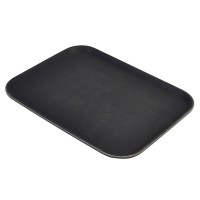 Black Rectangular Rubber Lined Tread Tray 46x36.5cm